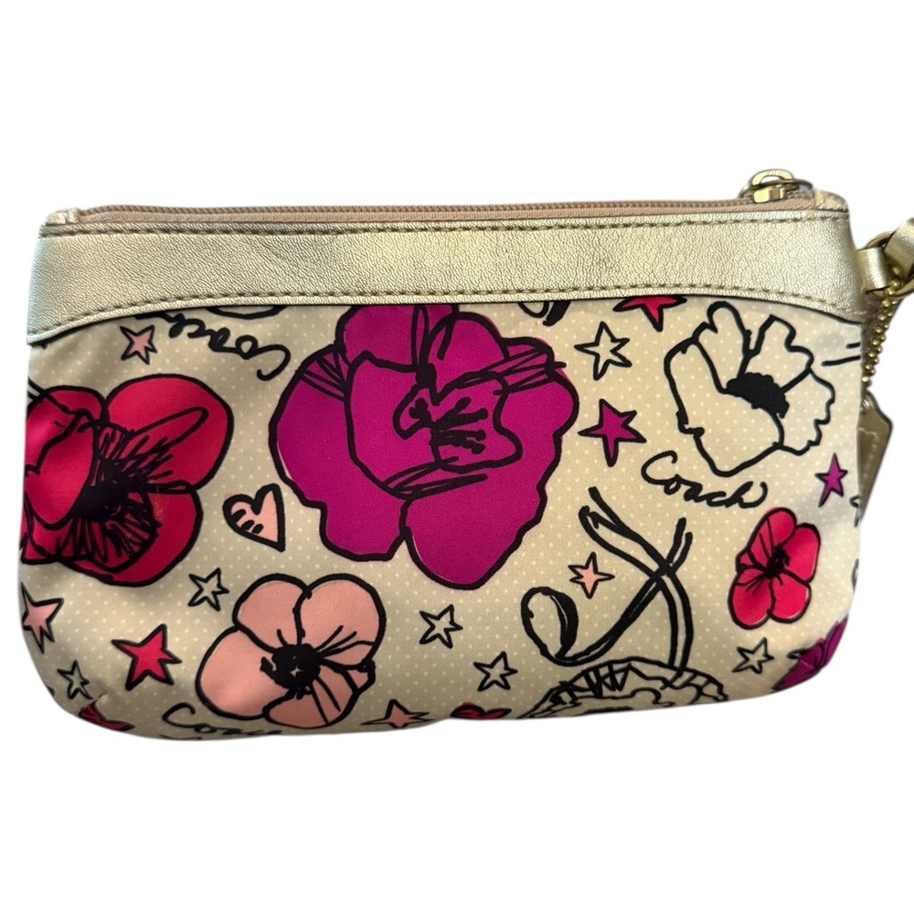 Coach Poppy Kyra Satin Medium Wristlet (EUC) - Picture 3 of 7
